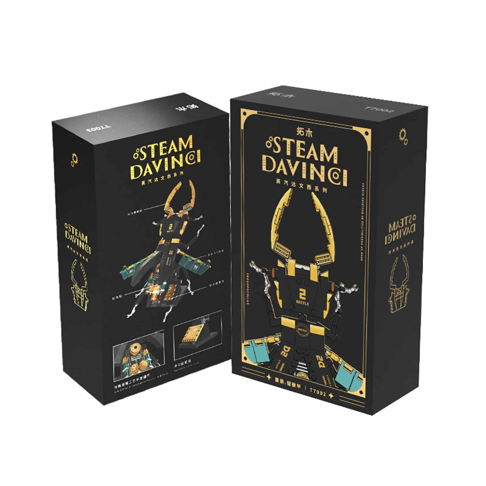 

T7002 340PCS Cool Punk Mechanical Series Giant Saw Beetle Model Building Blocks Small Particle MOC Bricks Kid Toy Holiday Gift