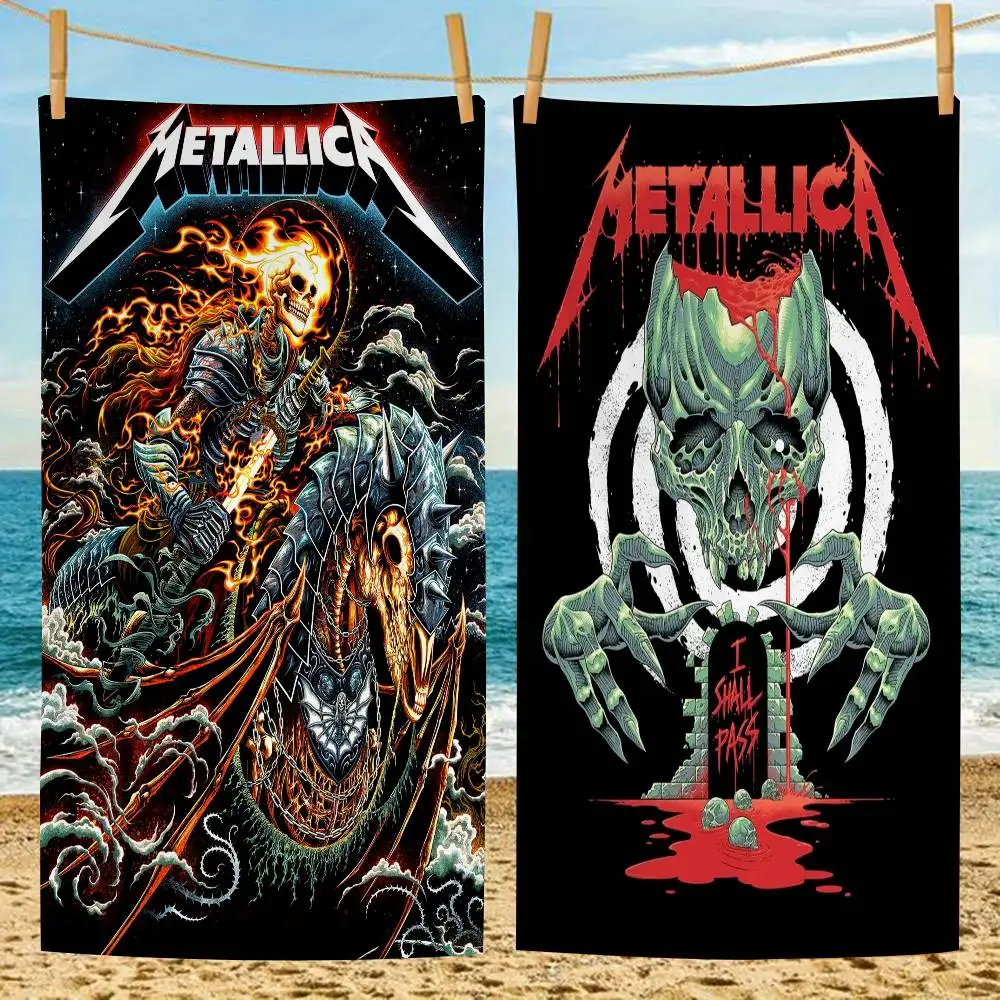 Band M-metallic-c Microfiber Beach Towel Absorbent Quick Dry Soft Yoga Swimming Resort Mountain Climbing Towel