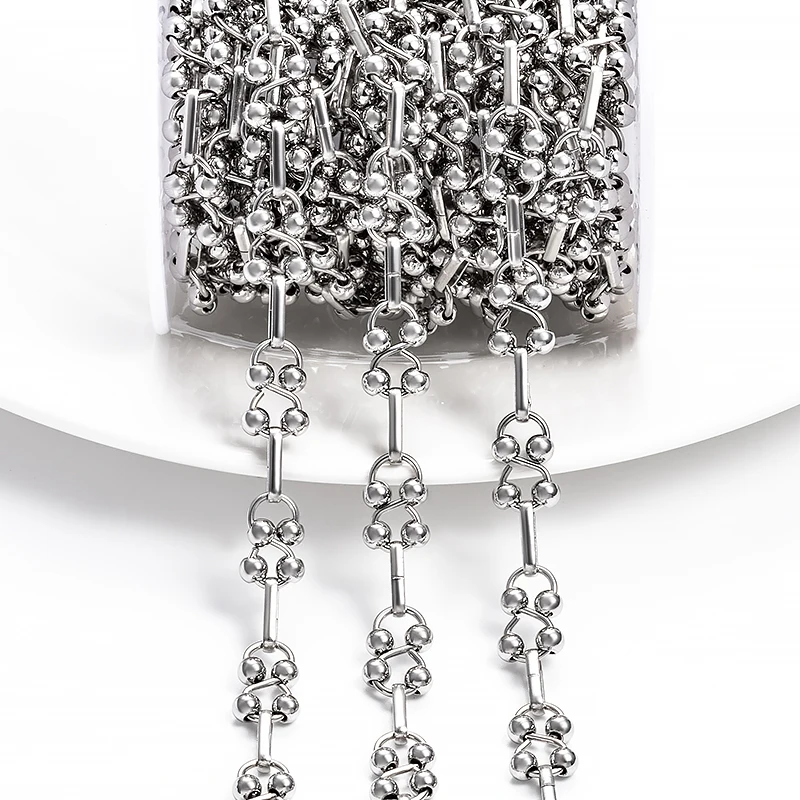 

Цепочка из нержавеющей стали ручной работы в форме восьмерки для рукоделия, изготовления украшений, брелоков, ожерелий, браслетов для мужчин и женщин, аксессуары