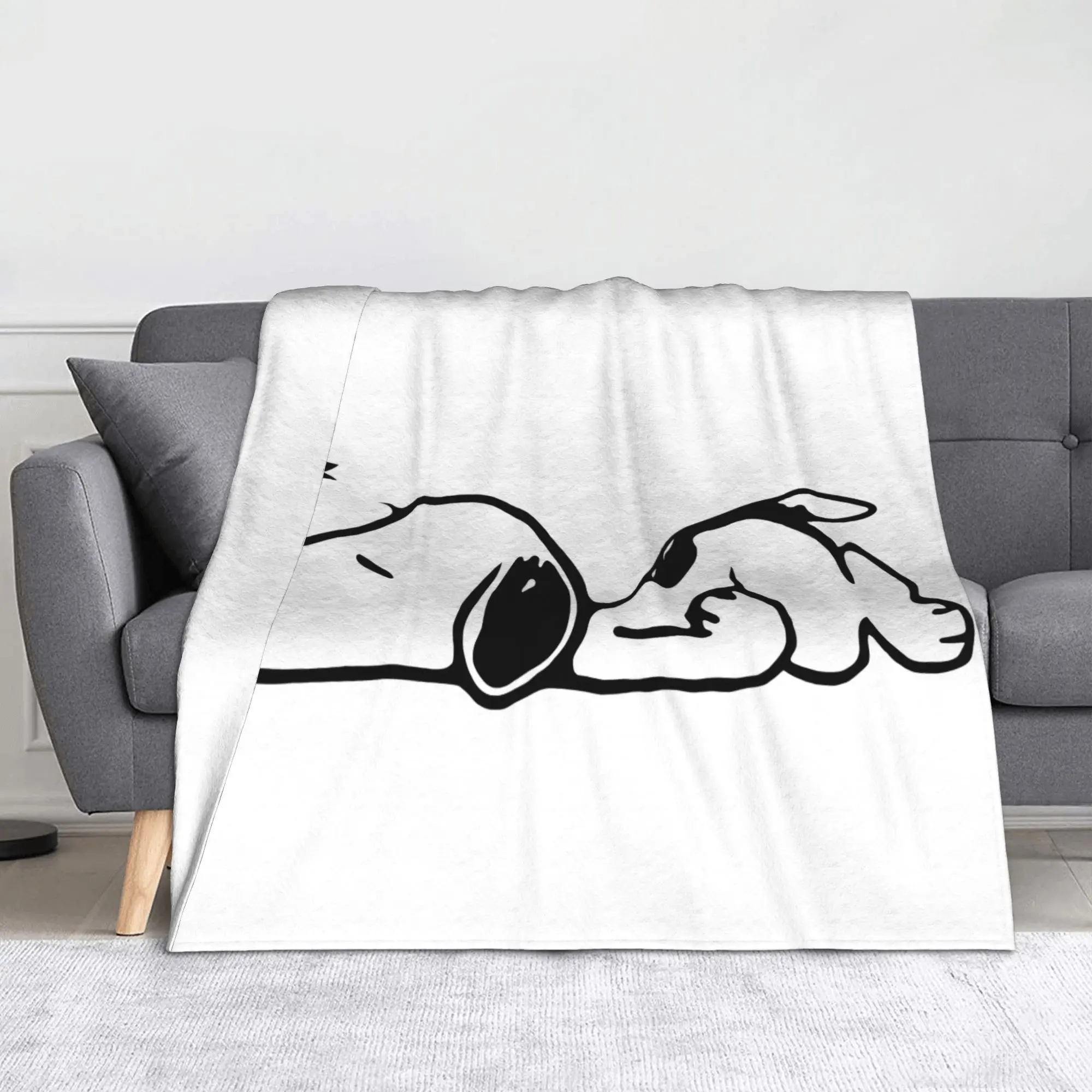 snoopys Blanket Super Soft Warm cartoon dog Throw Blankets for Bed 50x60 Inch Multiple Sizes Bedspreads