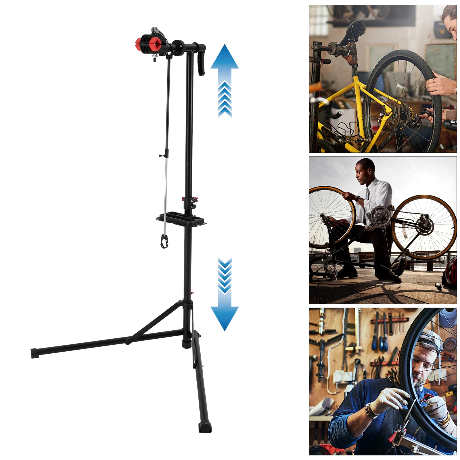 30kg Bike Repair Stand Adjustable Height Bicycle Maintenance Workstand 360° Rotatable