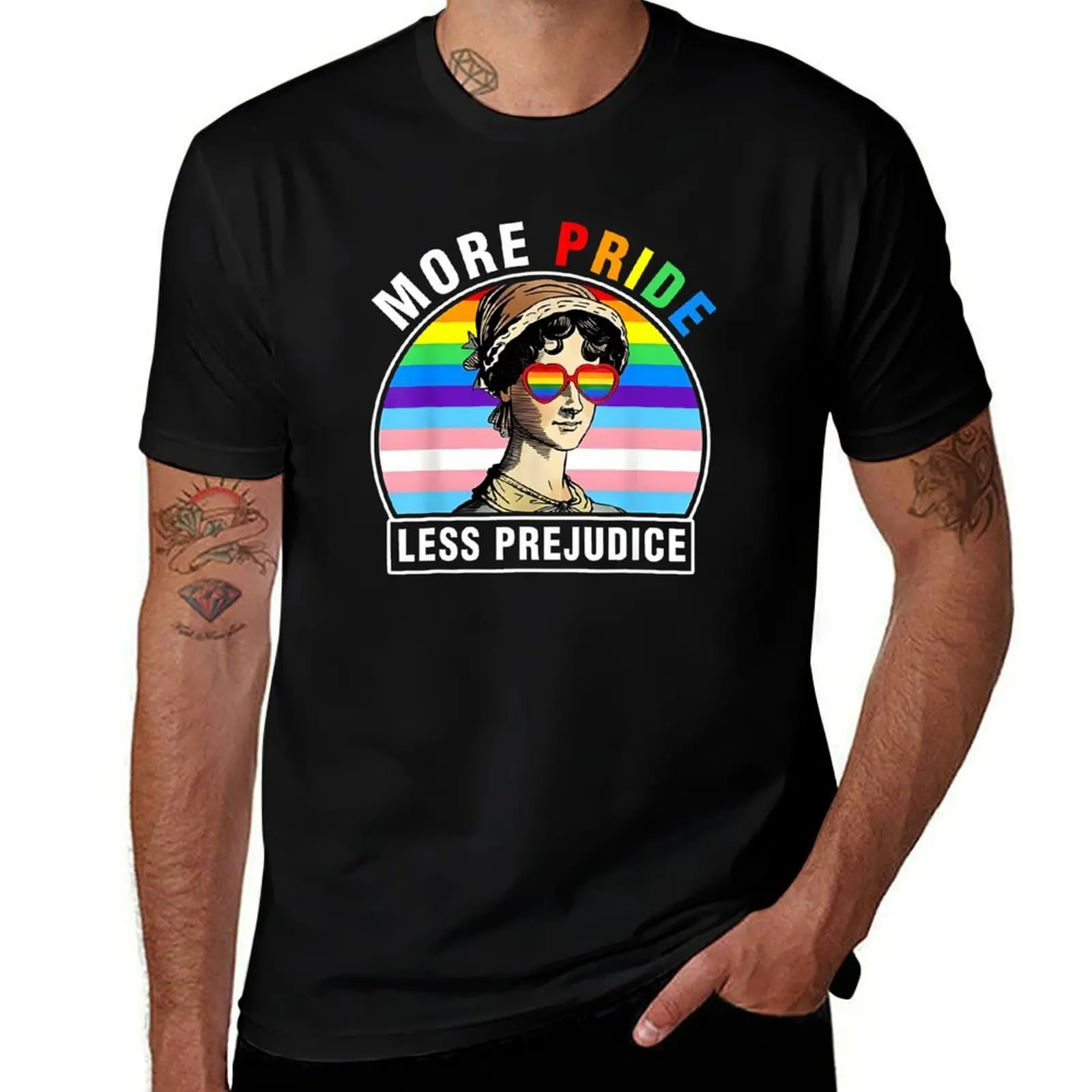 

More Pride Less Prejudice T-Shirt blanks anime tshirt new edition plain t shirts men