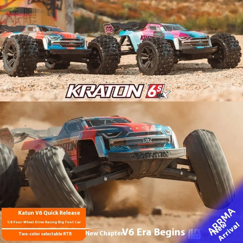 

ARRMA ARA8608V6 KRATON V6 6S 4X4 BLX Бесщеточный 1/8 Радиоуправляемые автомобили Электрический пульт дистанционного управления Альпинистский автомобиль Модель Monster Truck Игрушка в подарок