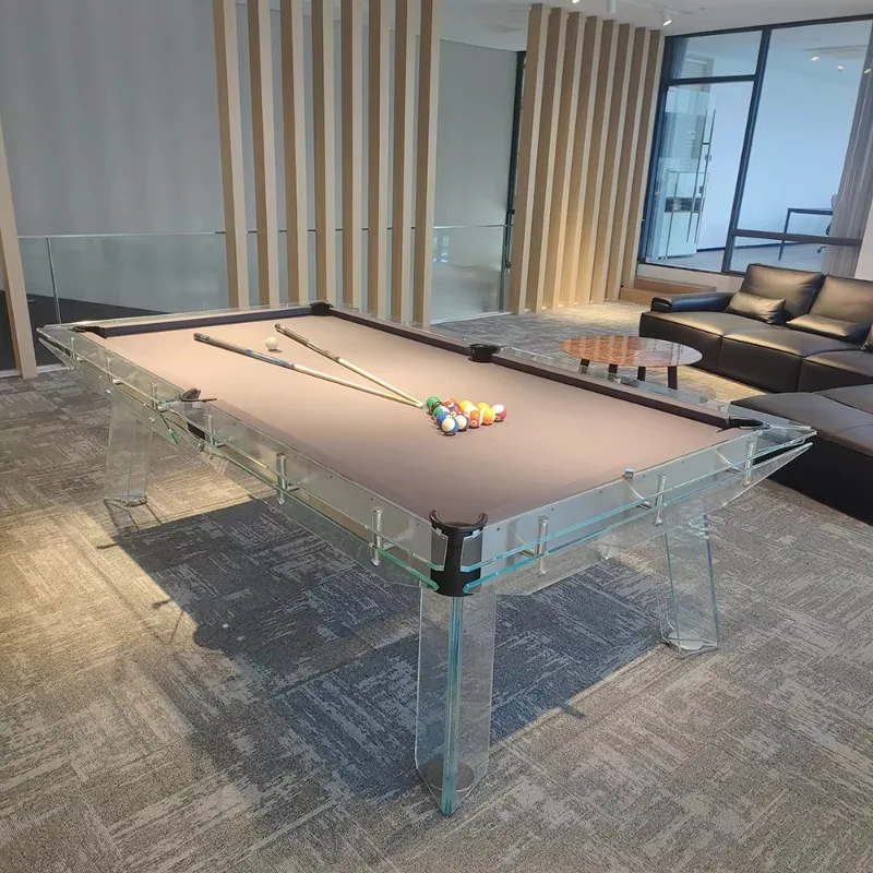 

Airo Wholesale Cheap Standard Modern Design 7ft 8ft 9ft Crystal Glass Pool Billiard Table