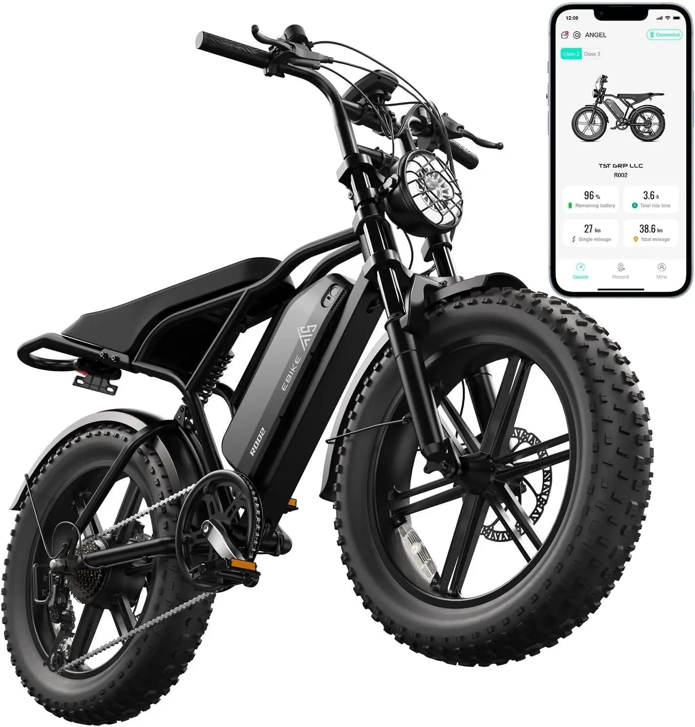 Electric Bike 48V 15Ah Battery 749W Motor 20x4.0 Fat Tire Off-Road Commuter, Customized