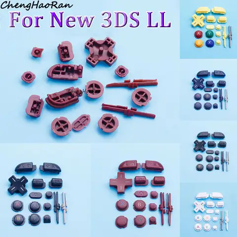 1 Set  ABYX Buttons L R ZL ZR Home Switch Power Buttons For New 3DS XL LL Controller Buttons Full Set Repair Replacement Parts