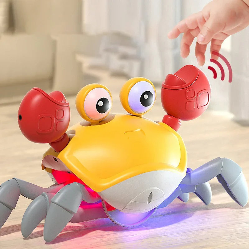 Pet Dog Toys for Dogs Electric Induction Crab Escape Interactive Toys for Pug French Bulldog Dance Coax Cannot Be Caught Funny