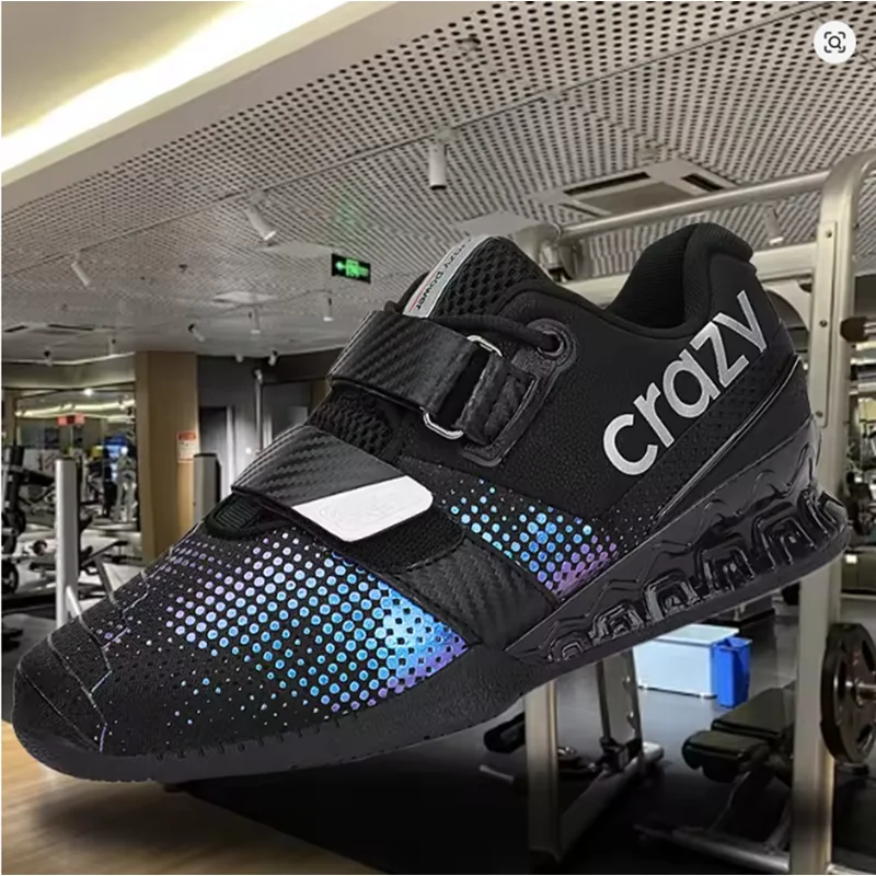 Weightlifting Shoes Professional Men Women Powerlifting Squat Training Hard Sole Gym Shoes with Stable Heel Non Slip Design