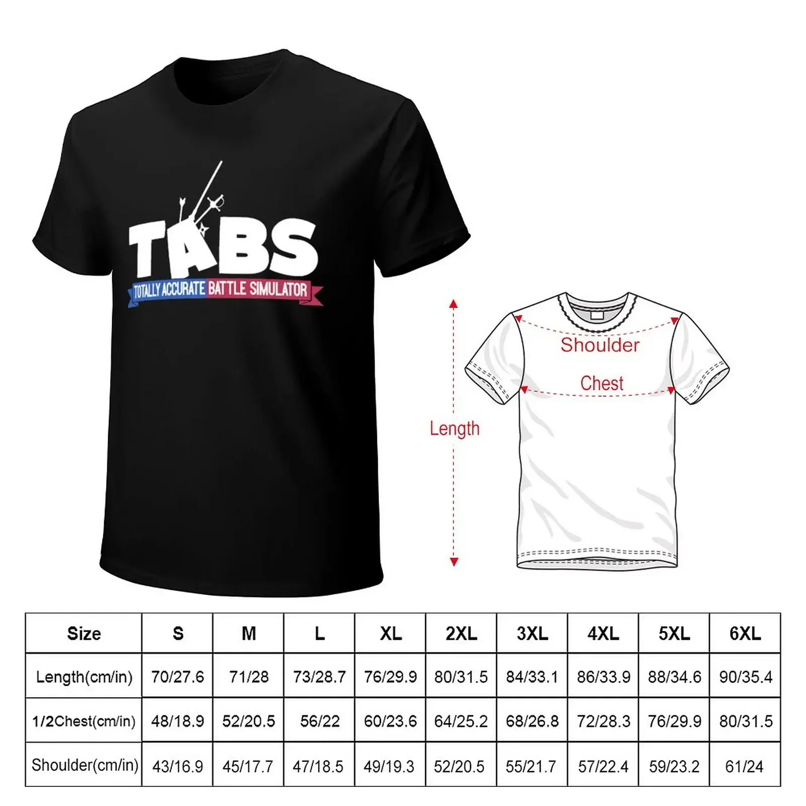 totally accurate battle simulator logo T-Shirt shirts graphic tees quick drying summer clothes heavy weight t shirts for men