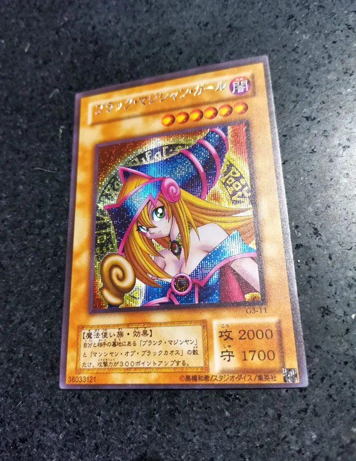 1 Stück/Set Diy Yu-Gi-Oh! Black Magician Girl Self Control Collect Signature Trading Flash Card Anime Cartoon Geschenkspielzeug