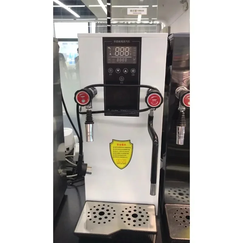 Commercial LCD Touch Screen 12L Steam Water Boiler Steam Boiling Machine Milk Foam Hot Water Heater For Bubble  Shop