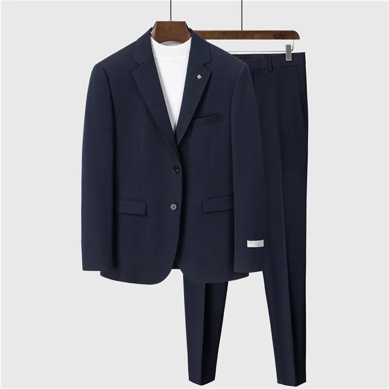

HH440Suit set, unisex, professional formal suit, navy blue work clothes jacket