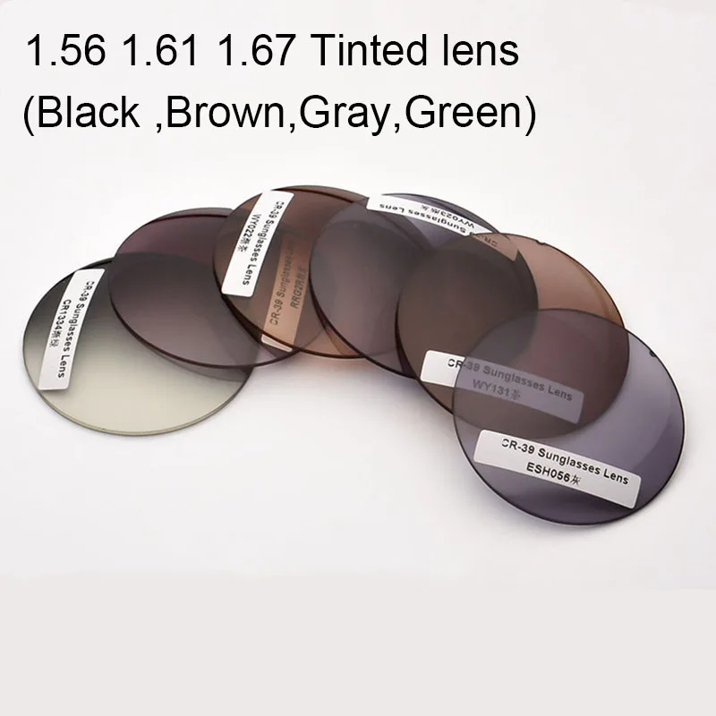 1.56 1.61 1.67 Prescription Tinted Lens Myopia reading Sunglasses