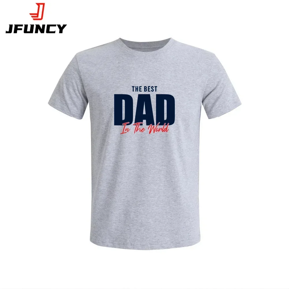 

Oversized Men's Tops 100% Cotton Man T-shirt Men T Shirt Short Sleeve Tshirt Best Dad Graphic Tee 2025 Summer Clothing