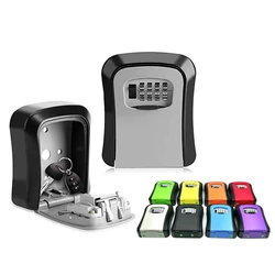 Wall Mount Key Lock Box, 4 Digit Senha Código, Bloqueio de segurança, nenhuma chave para casa e escritório, Secret Storage Box Organizer, Novo