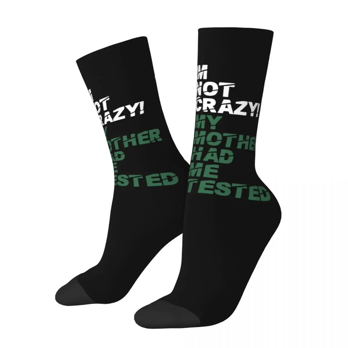 

New Men's Socks Novelty Sheldon Cooper Im Not Crazy The Big Bang Theory Sock Sport Women's Socks Spring Summer Autumn Winter