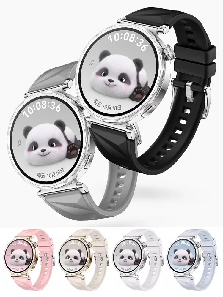 Paski 18mm 22mm do HUAWEI WATCH GT 4/5/Pro 41mm 46mm 42mm Silikonowa sportowa bransoletka pasek na nadgarstek correa HUAWEI watch 4/4 Pro Band