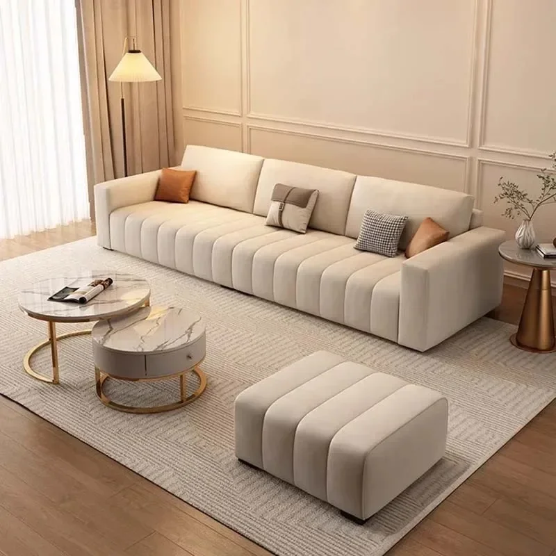

Elegant Minimalist Modern Luxury Living Room Sectional Sofa Nordic Furniture