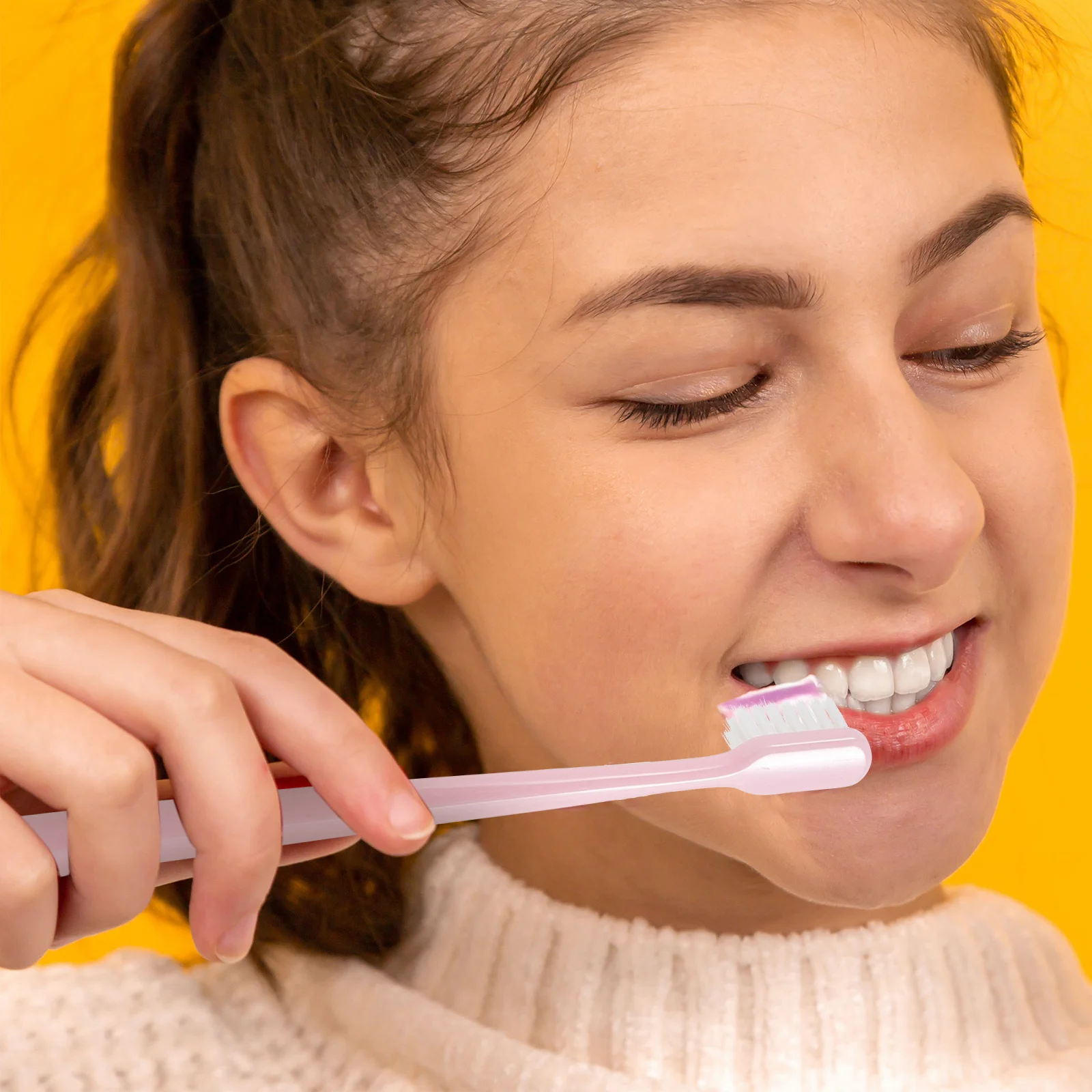 1 قطعة فرشاة الأسنان المضادة للانزلاق المدمجة الحساسة العناية باللثة قسط مقبض بلاستيكي للنساء الحوامل بعد الولادة أمي صحة الفم