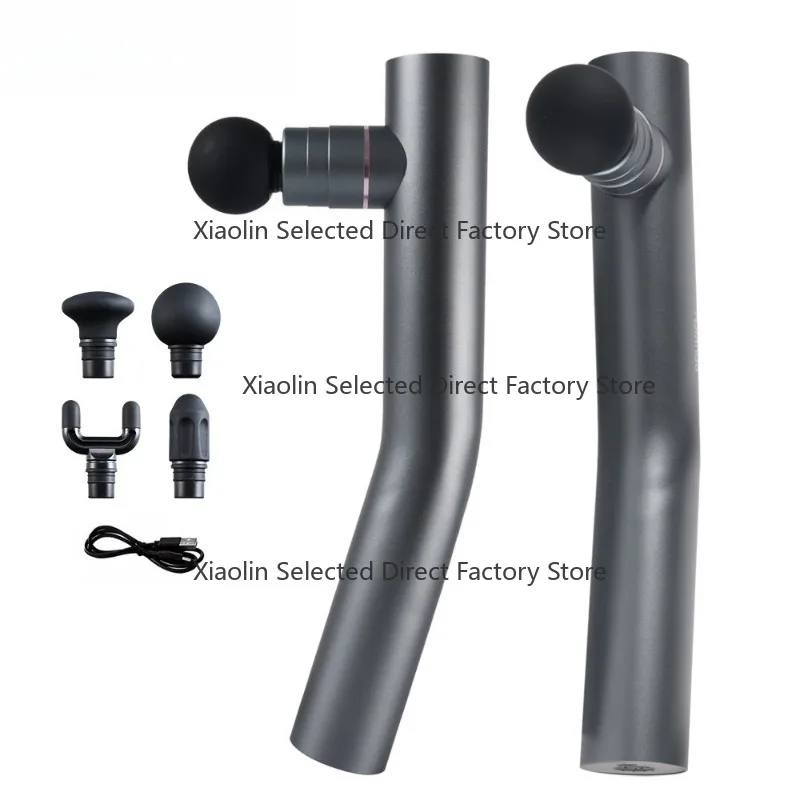 Long-handle fascia gun with brushless motor, aluminum neck fascia gun for muscle massage