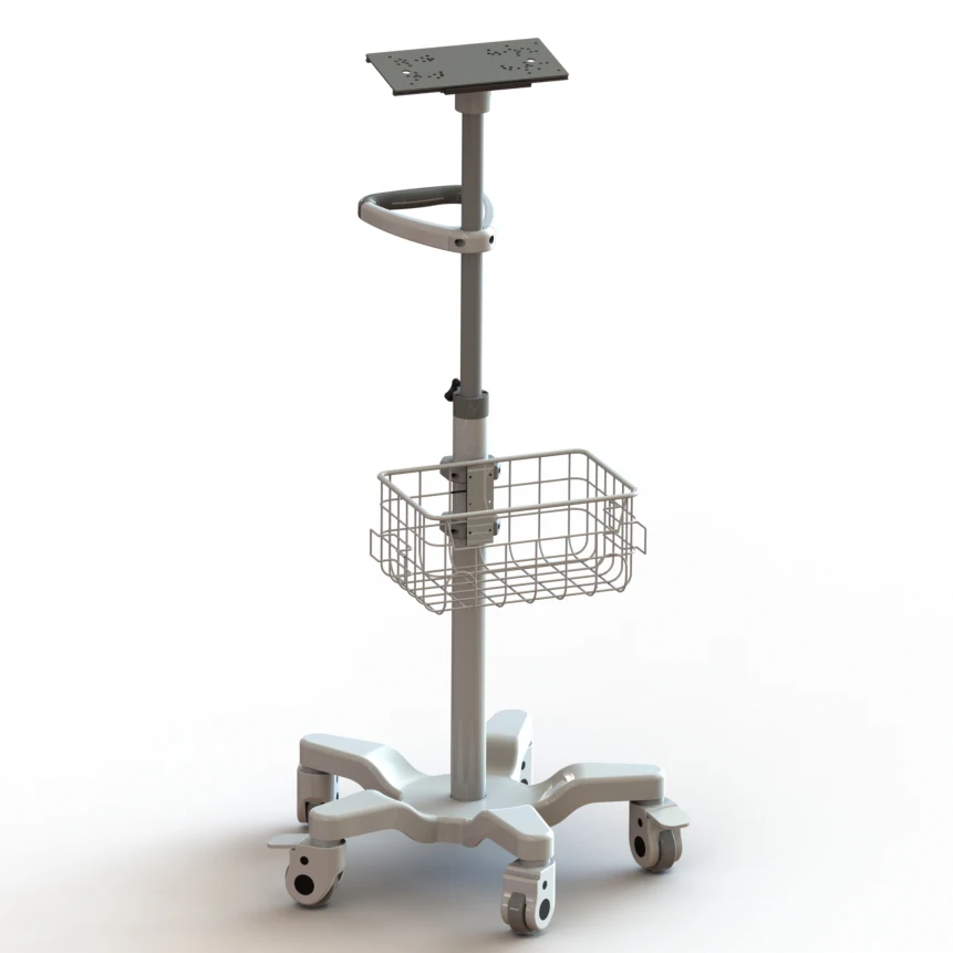 ISO13485 Shenzhen High-End Customized Medical Monitor Stand/medical Monitor Trolley Cart