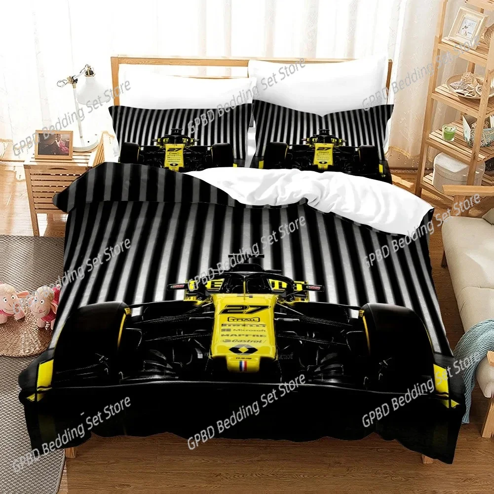 

Racing Car Game Racer 3D NEW Duvet Cover Pillowcase Bedding Set Adult Boy Girl Bedroom Decoration Children Single Double Large