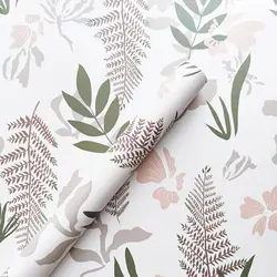 Floral Peel And Stick Wallpapers Modern Leaf Contact Paper Wardrobe Renovation Self Adhesive Wallpaper For Bathroom Wall Decor