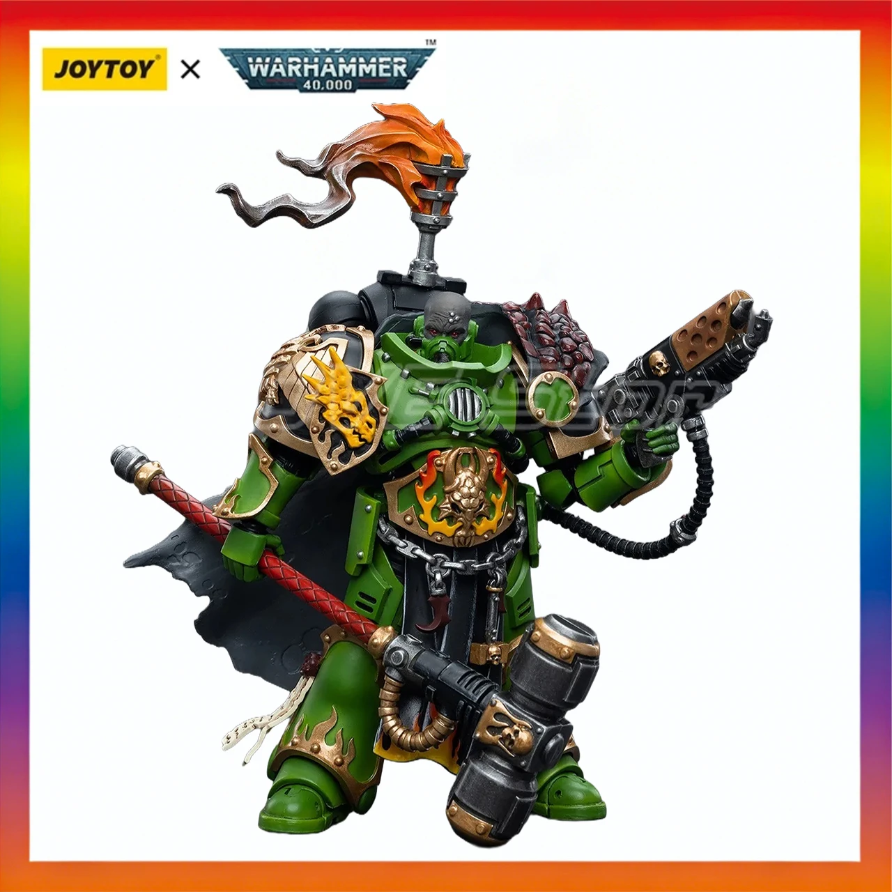 

In Stock Original JOYTOY Warhammer 40K SalamandersCaptain Adrax Agatone 1/18 Action Figure Gift Toys Model