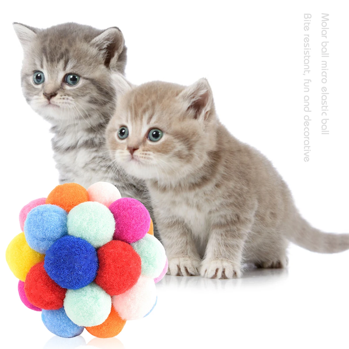 

Durable Colorful Wool Pet Toys Are Self Entertaining Chew And Tease Cats Toy Balls Dog Supplies Fidget Toy For Cats Accessories