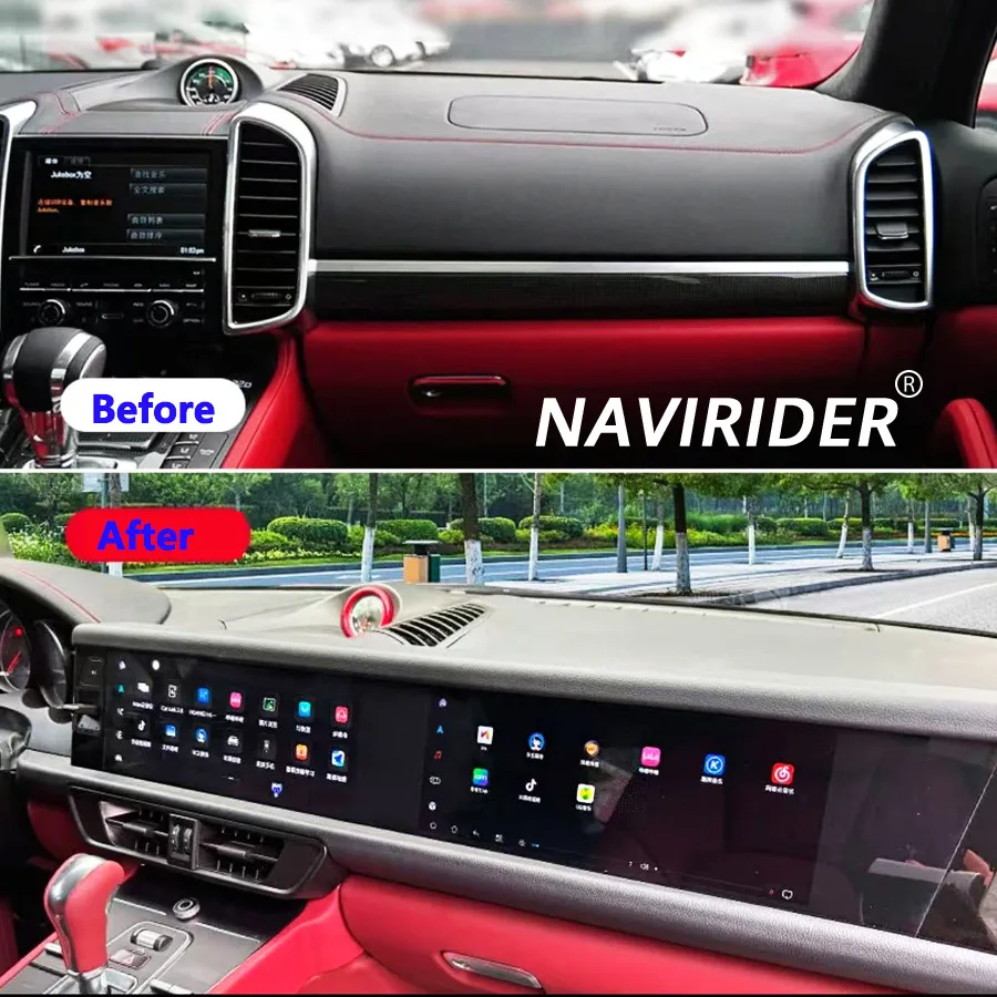 Android 15 Car Radio For Porsche Cayenne 2010-2017 LHD RHD Wireless Carplay Navigation Multimedia Audio Video Player Head Unit