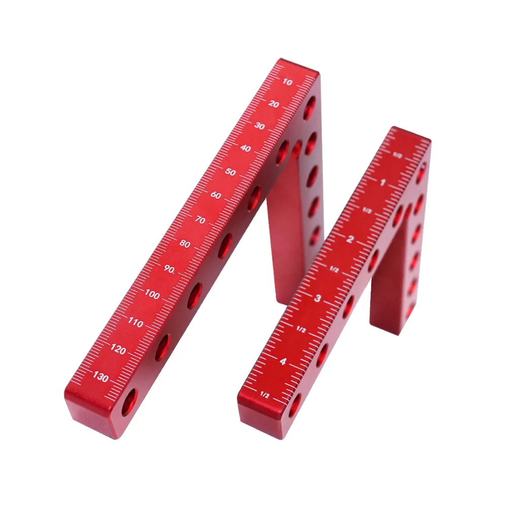 2Pc 90 Degrees L-Shaped Auxiliary Fixture Splicing Board Positioning Panel Fixed Clip Carpenter\'s Square Ruler Woodworking Tool