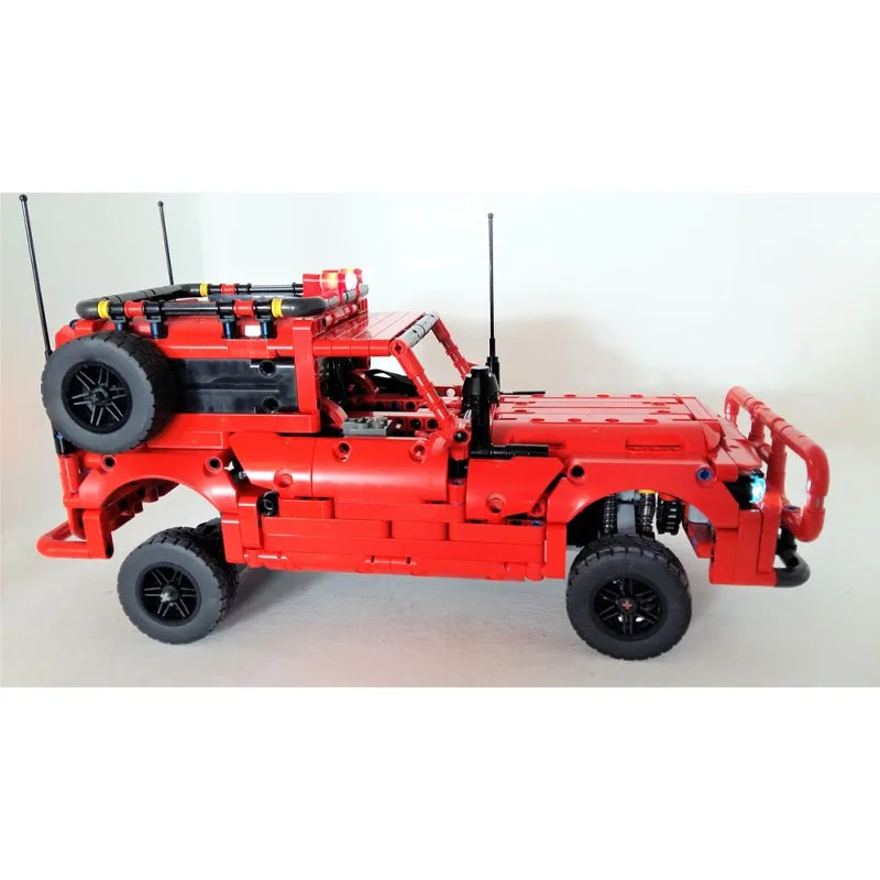 New Popular MOC-48953 City Red Sports Supercar Truck Building Block Model 1237 Parts Creative Birthday Custom Toy Gift