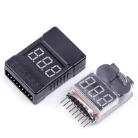 1PCS RC Voltage Display Battery Low Alarm Buzzer BX100 1S-8S Meter Tester Lipo Battery Monitor For RC Car Drone Helicopter