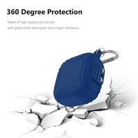 Silicone Headphone Box Case With Lanyard Hook Earphone Headphones Cover Waterproof Fall-protection for SHOKZ OpenFit T910