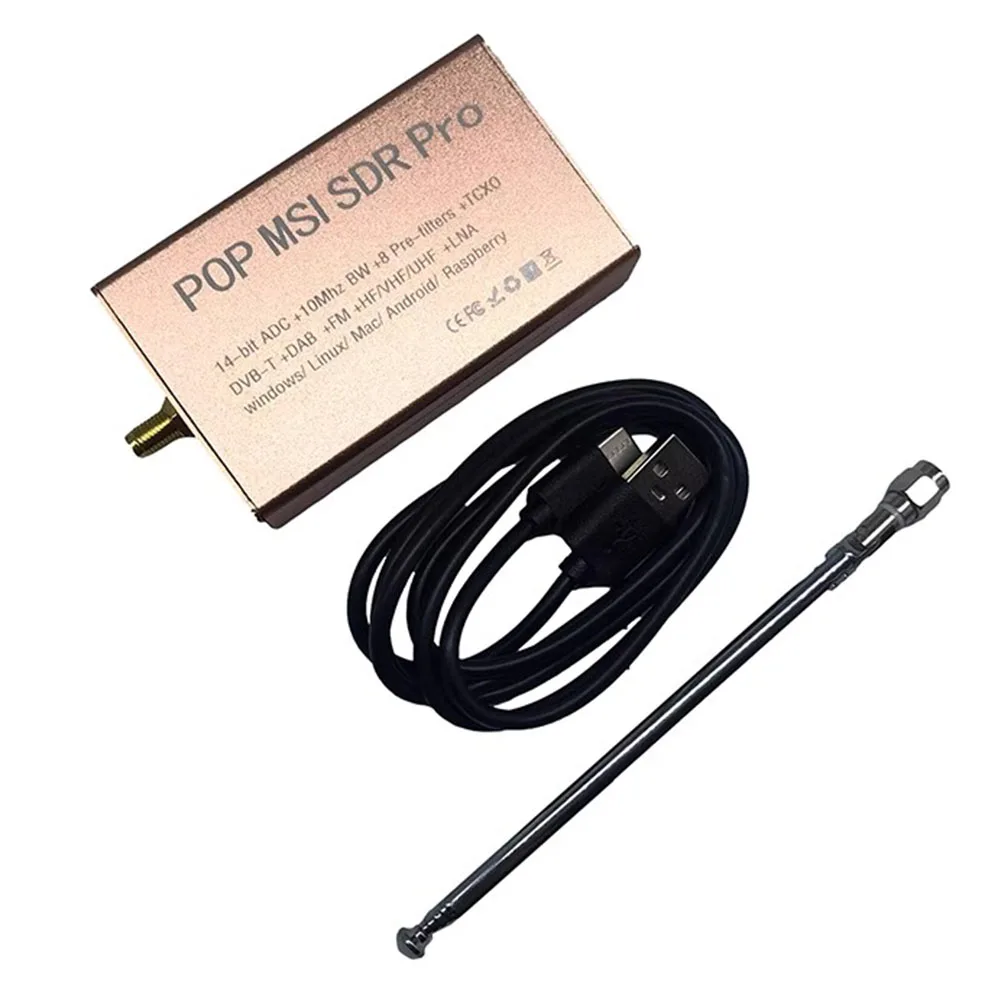 for Type C Receiver 10KHz-2GHz 14Bit Receiver 50ohm 185mA Aluminum Alloy For All Popular Software For HDSDR  for