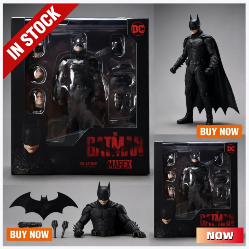 

В наличии! Горячая новинка: Аниме-фигурка Бэтмен (Mafex 188) по фильму с Робертом Паттинсоном. Фигурка Бэтмена из Лиги Справедливости. Детская игрушка.