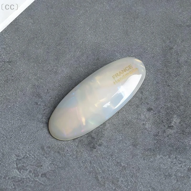 French Style Acetic Acid Hair Clips for Women Simple Retro Oval Barrettes Gentle on Hair Fashion Accessories for Date Night Wea