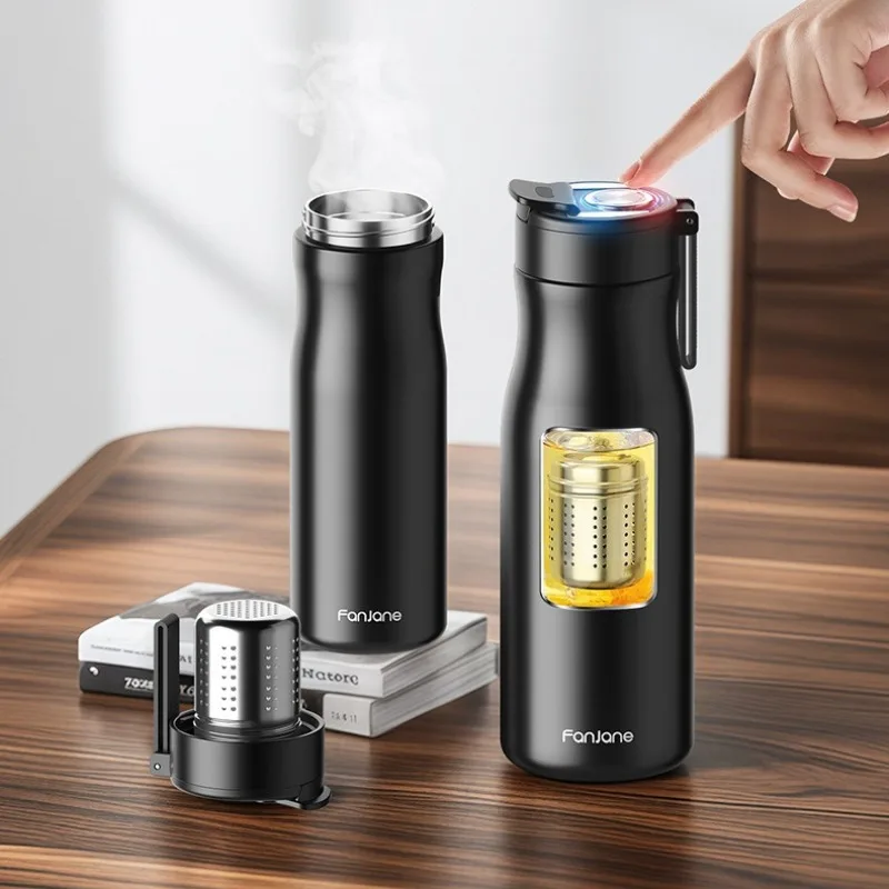 

Upgrade 500 1000ml Thermos Bottle Cup with Magnetic Tea Infuser Coffee Stainless Steel Vacuum Bottle Keep Cold Hot Business Gift