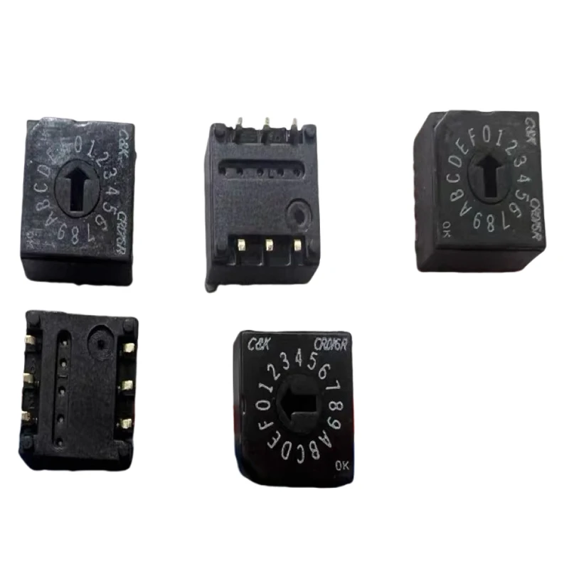 

1PCS/LOTS U.S.A. C&K CRD16RM0SBR SMD 6-pin 0-F/16-position Rotary DIP Code Switch Positive Code 3:3 Pin
