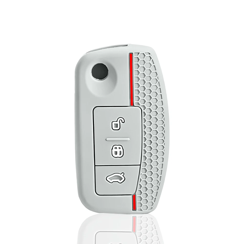 silicone car key case cover key holder for Ford Focus mk2 C Max S-MAX EcoSport Fusion Fiesta Mk7 Cowgar Mondeo 2 Mustang Mach