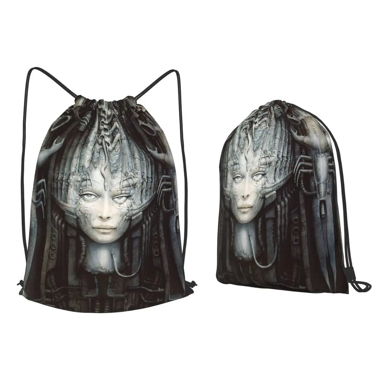 

Hr Giger - Li - Painting Backpacks Fashion Drawstring Bags Sundries Bag Book Bags for Man Woman Students