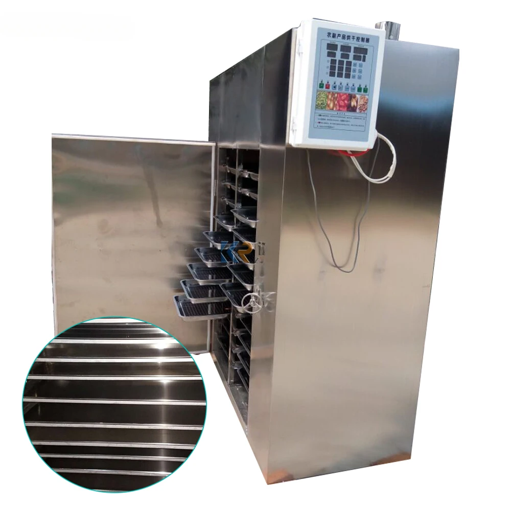 Commercial Dehydrator Machine Oven Dryers For Fruits And Vegetables Red Chili Drying Dried Roaster Machine 12 Trays With Trolley