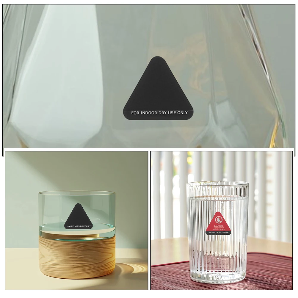 10개입 열에 민감한 색상 변화 스티커 고온 경고 라벨 화상 방지 안전 데칼