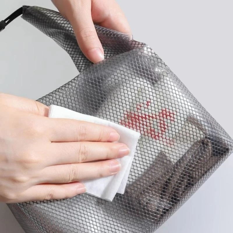 Travel Ready EVA Water Resistant Organizers Set For Gym Clothes 2 Sizes Dry Wet Separation Drawstring Design A2BB