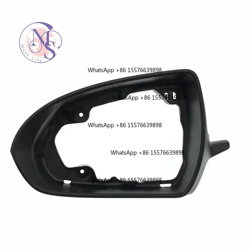 Side Rearview Mirror Frame, Reversing Mirror Trim Cover Auto Exterior Replacement Spare Part