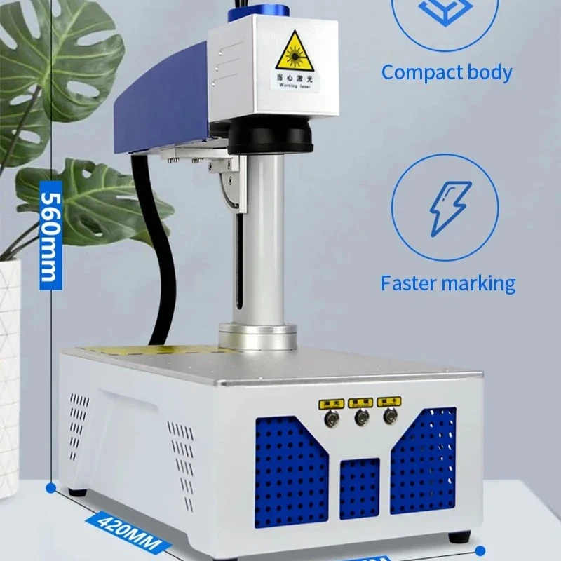 

Мини-настольный компьютер 20 Вт, 30 Вт, 50 Вт, оптоволоконный лазер, табличка с именем, маркировка, гравировальный станок, максимальная опора Raycus, вращающаяся роликовая ось