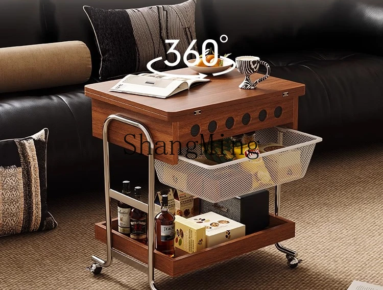 ZYY simple premium exquisite new trolley storage multi-function mobile side sofa home foldable