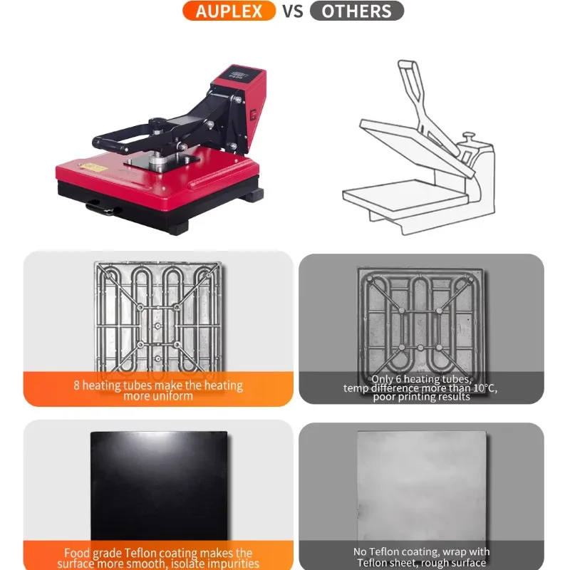 Prensa en caliente sublimadora manual de gran formato