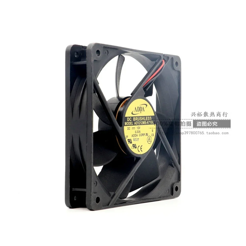 UNTUK ADDA AD1212MB-A71GL 120*120*25mm 12cm 129mm 2,050rpm 80.5CFM kipas pendingin khusus daya senyap untuk sasis