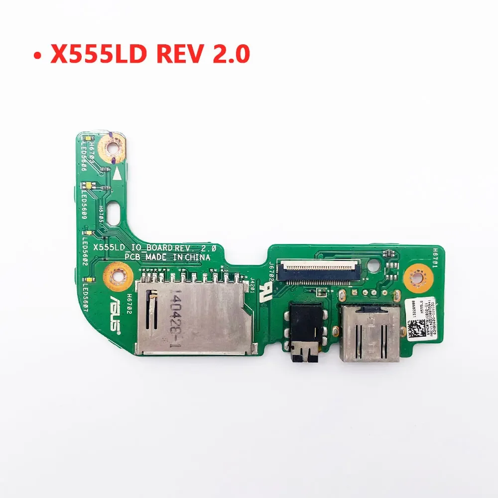 For ASUS X555L X555LD X555LA X555LP X555QG X555DG R557L Y583L W519L K555L A555L X555Y Laptop Card reader Audio USB Jack board